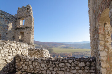 ruins of an old castle Beckov, Slovakia 