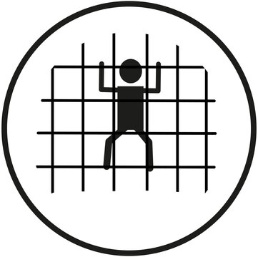 Parc Accrobranche Pictogramme Glyphe Ic&ocirc;ne Filet Web

