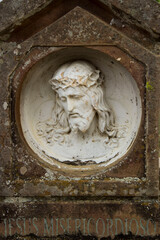 detail of the facade of the church of st john the baptist