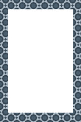 Obraz premium Frame with geometric border and white center for copy