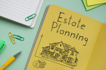 Estate Planning is shown on the business photo using the text