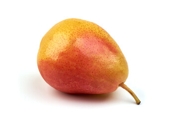 Ripe forelle pears, isolated on white background.