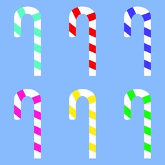 Fototapeta premium New Year's candies in different colors