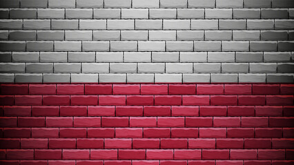 Fototapeta na wymiar EPS10 Vector Patriotic background with Poland flag colors.