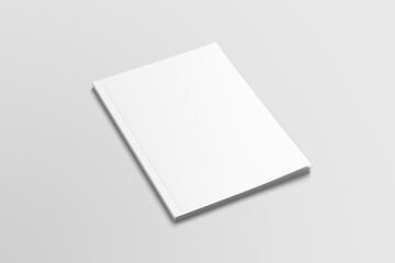 Blank magazine cover mockup