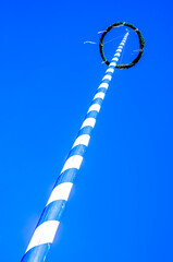 typical maypole in bavaria