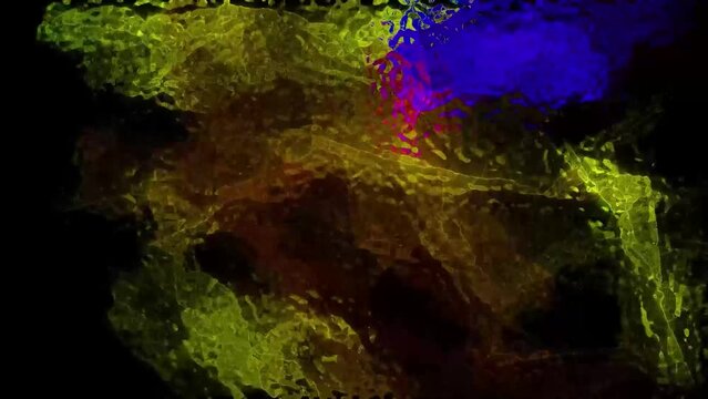 Cosmic Nebula Vibrant Abstract Background Digital Rendering
