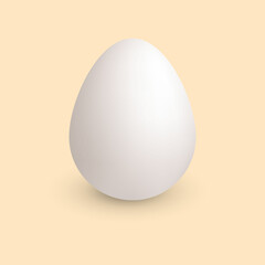 White egg.Egg background.Vector Illustration