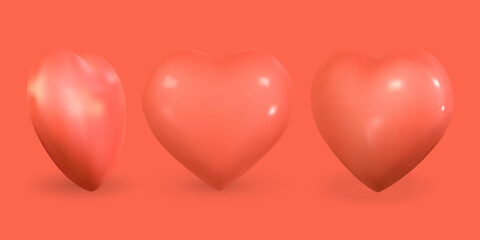 Heart Icon. Valentine's Day.Heart background.Vector Illustration