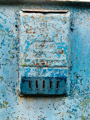 old mailbox, old paint