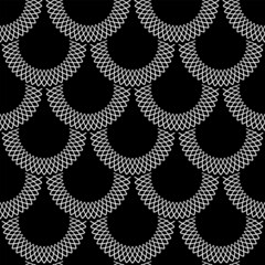 Abstract seamless geometric lacy pattern. © troyka