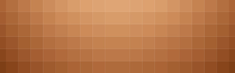 Abstract brown gradient square mosaic banner background. Vector illustration.