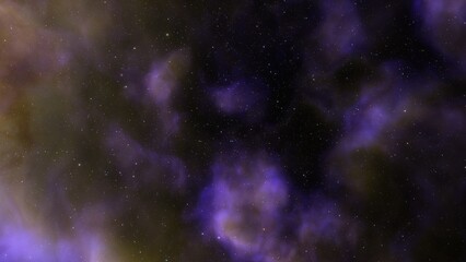 Naklejka premium Beautiful nebula in cosmos far away 3d rendering 