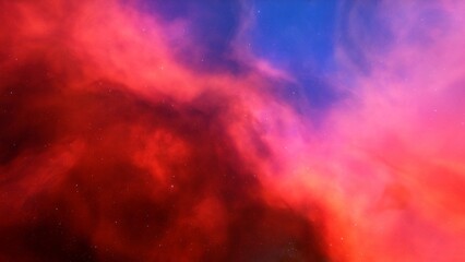 Beautiful nebula in cosmos far away 3d rendering	
