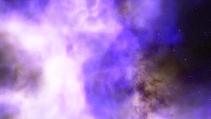 Beautiful nebula in cosmos far away 3d rendering	
