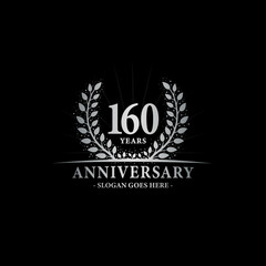 Obraz premium 160 years anniversary logo. Vector and illustration.