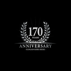 170 years anniversary logo. Vector and illustration.