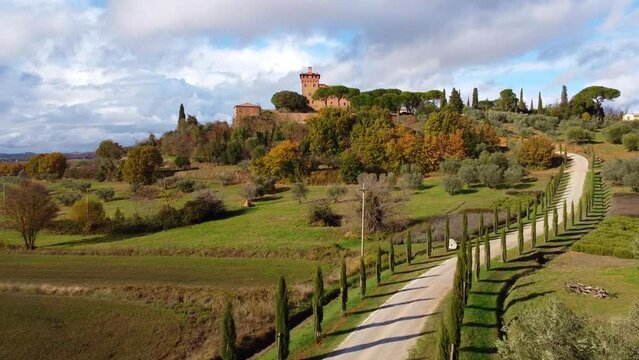 Amazing Tuscany - the typical view over the rural landscapes