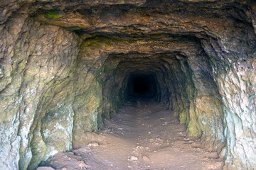 The entrance to the old abandoned mine.