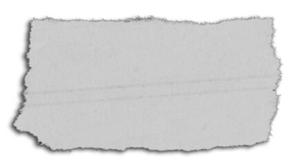Obraz premium Torn paper piece on white