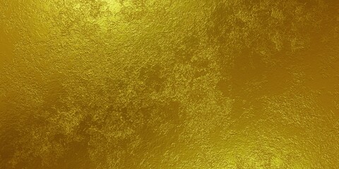 Abstract crumpled gold texture background. 3d render