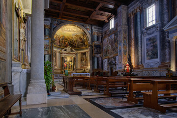 Fototapeta premium Basilica di San Vitale Paleochristian church in Rome
