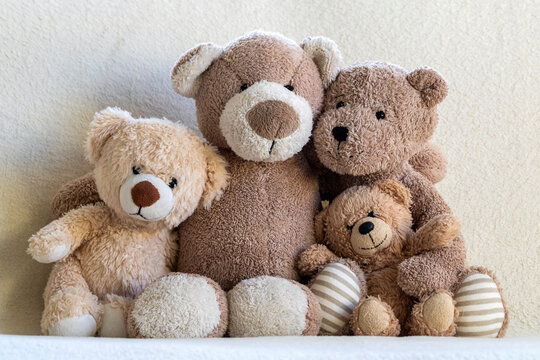 Teddy bear family portrait 