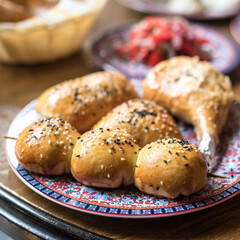 Savoury central Asian Pastry with Meat Filling, Uzbek Samsa