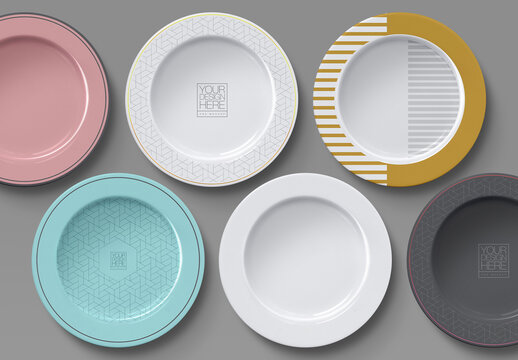 Plates Mockup - Top View