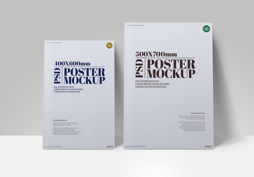 Poster Mockups - Front View