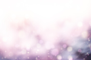 Pink gradient light blurry bokeh background.Glitter and glow circle pattern. Defocused .Art of light
