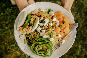 farmer's market noodle bowl