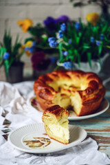 Romanian paska.traditional easter pastries.