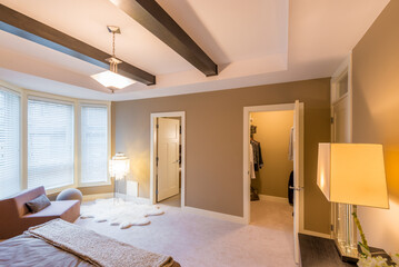 Beautiful and modern home and hotel bedroom interior design.