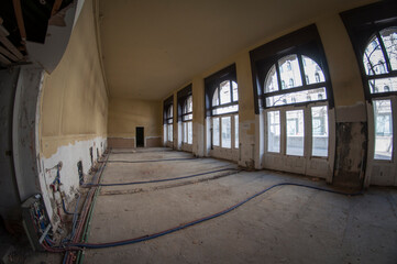 Fototapeta premium Abandoned Palace in Budapest Hungary