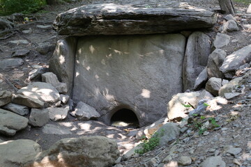 Ancient dolmen made from stone.