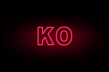 CARTEL NEON KO