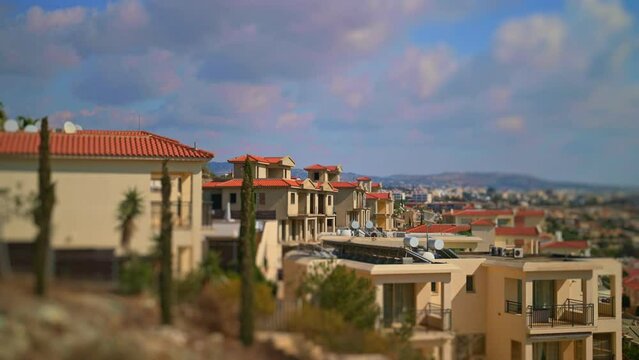 Panoramic view of the city of Paphos in Cyprus.