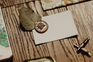 Cire et papier pour calligraphie 