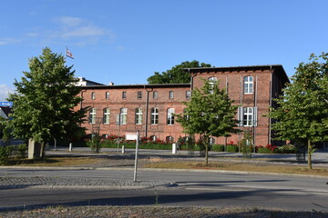 Fototapeta na wymiar Eggesin, altes Forsthaus mit Rathaus