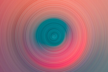 Illuminated pink swirl with turquoise center