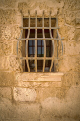 An old barred window in Mdina