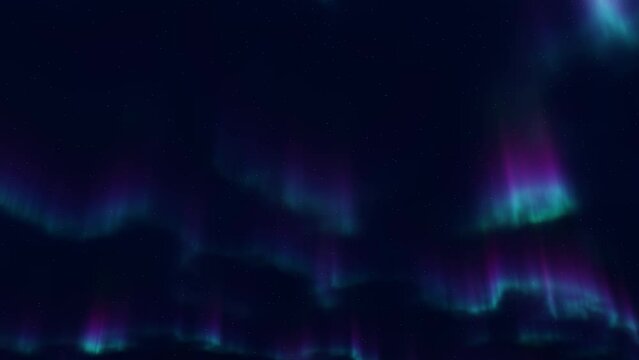 Northern Lights-Aurora Lights Beautiful romance background. Sky Time Lapse