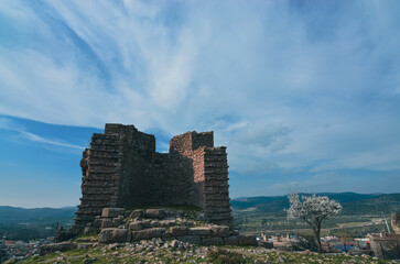 ruins of the ancient fortress assos