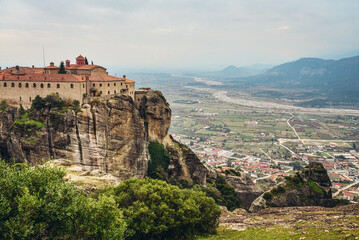 Fototapeta na wymiar The Meteora monasteries, Greece Kalambaka.