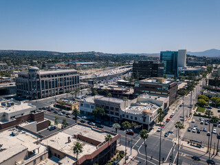 Aerial view of the city, Riverside, CA