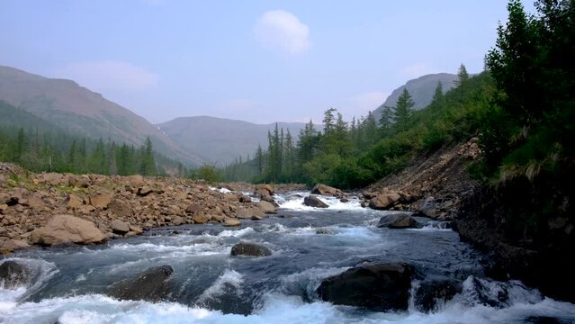 River view at Putorana plateau