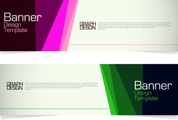 Vector abstract design banner web template. Modern Graphic Template Banner pattern for social media and web sites.