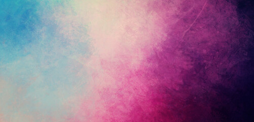 Blue and purple watercolor background with abstract gradient painted grunge texture and colorful  vintage textured design
