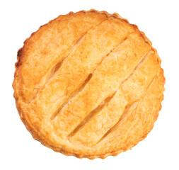 Pie Bread isolated on white background, Bread Pie on White With clipping path,